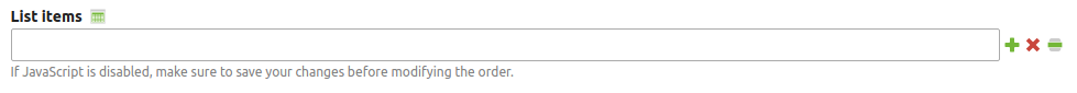 A simple list widget example