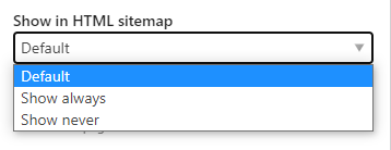 Select menu with hard-coded options