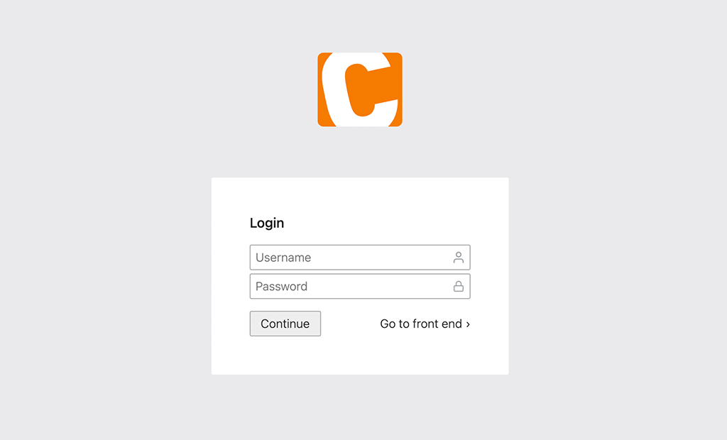 Registration in the Contao back end