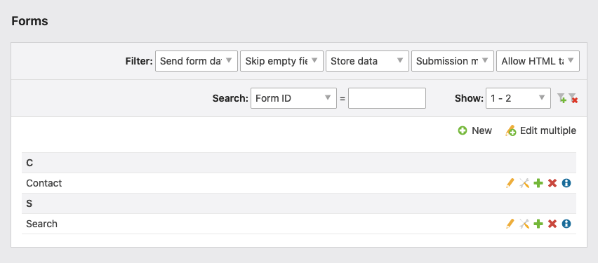Icons in List View