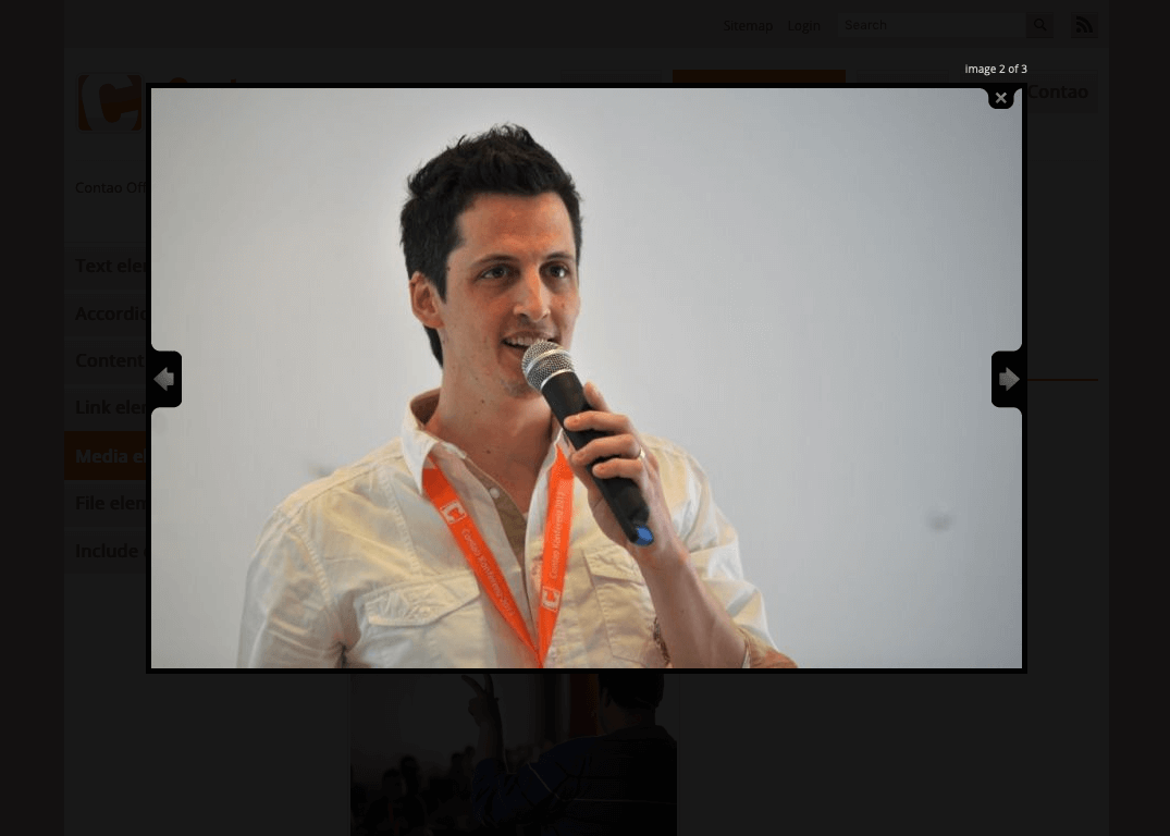 Die Bildergalerie im Frontend