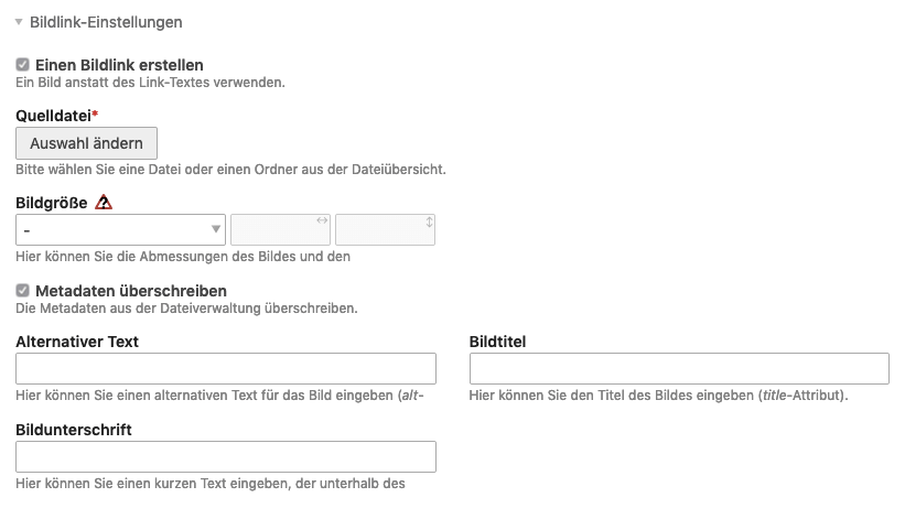 Einen Bildlink erstellen