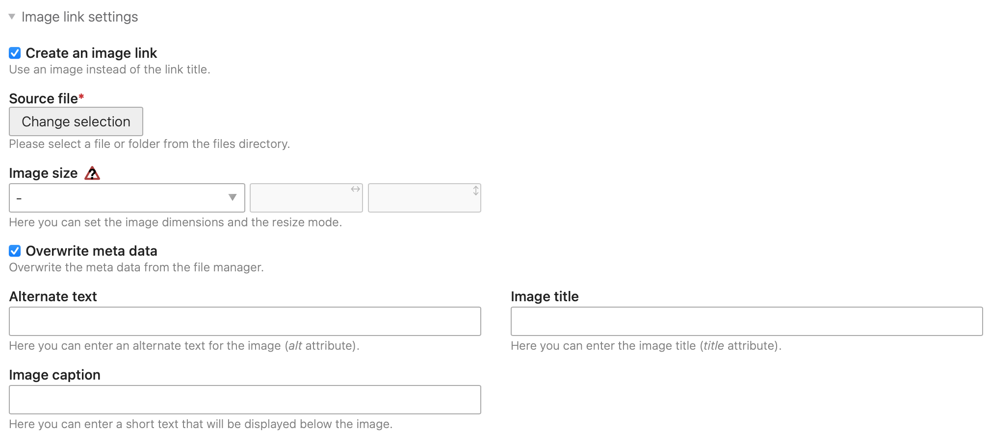 Create an image link