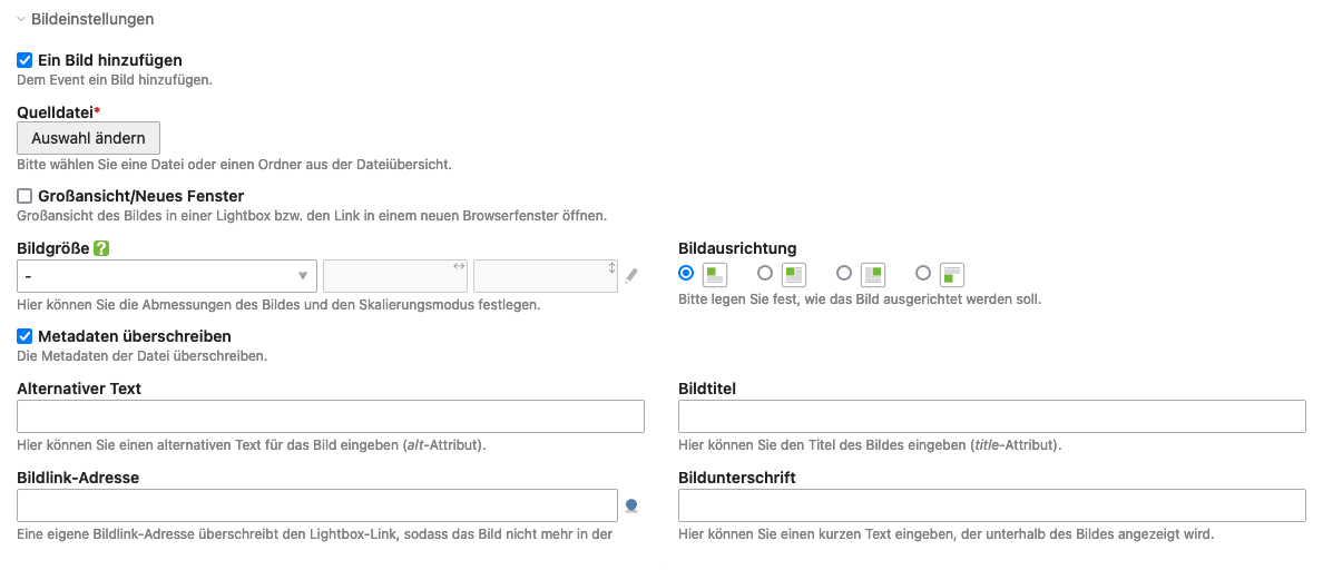 Einem Beitrag ein Bild hinzufügen