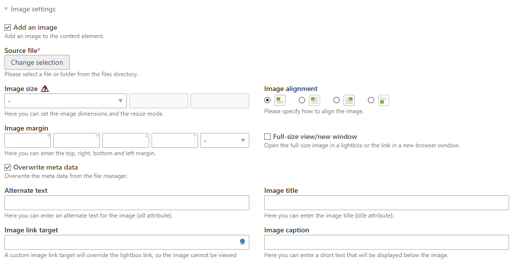 Add an image to an FAQ