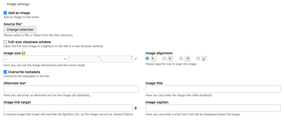 Add an image to a post