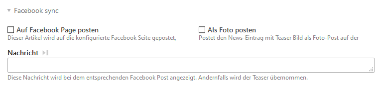 Nachrichten Einstellungen