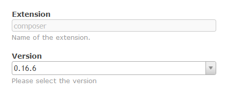 Extension manager