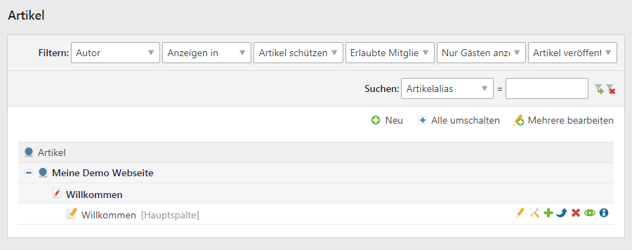 Artikel veröffentlichen
