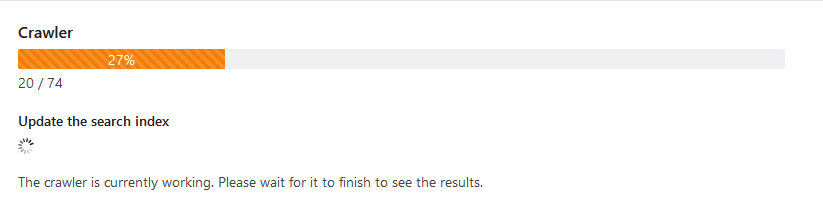 Build the search index automatically