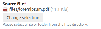 File tree widget